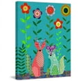 thumbnail image 2 of Marmont Hill "Two Foxes" by Sascalia Painting Print on Wrapped Canvas, 2 of 7