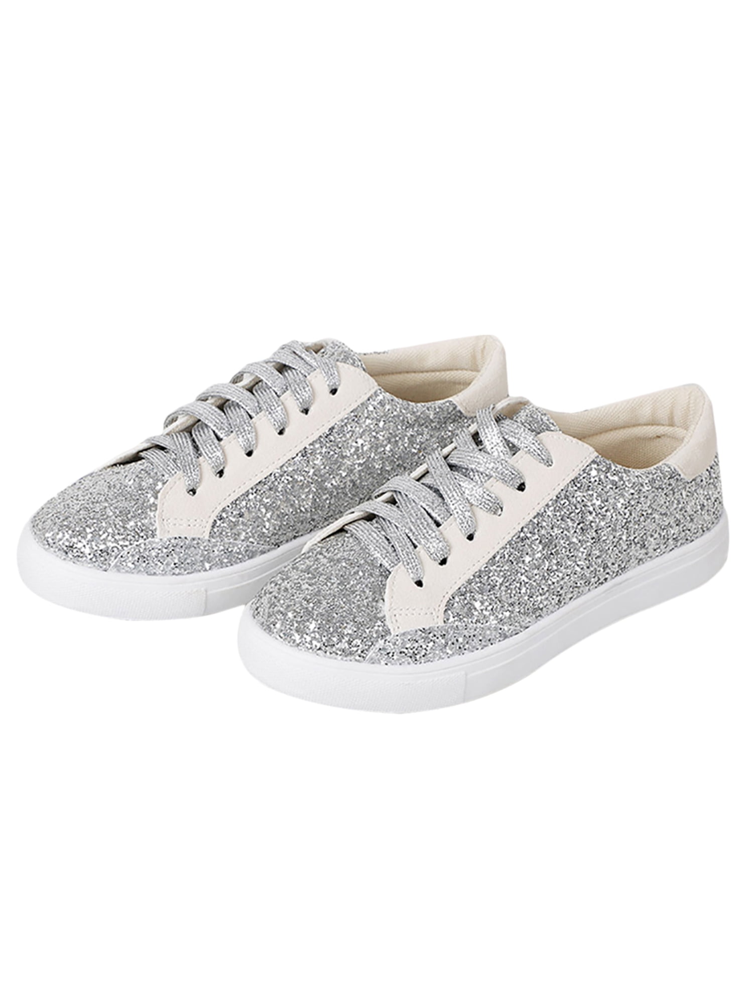 sequin slip on shoes