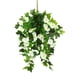 thumbnail image 2 of Flores artificiales realistas de gloria de la mañana para macetas colgantes al aire libre - Decoración de seda de plástico resistente a los rayos UV para patios, jardines y uso en interiores, 2 of 8