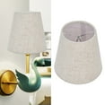 thumbnail image 4 of Table Lamp Cover, Lampshade Easy Installation  For Living Room For Office For Candlestick Lamp For Libraries For E14 Bulb For Home PT13 Beige White Edge, 4 of 8