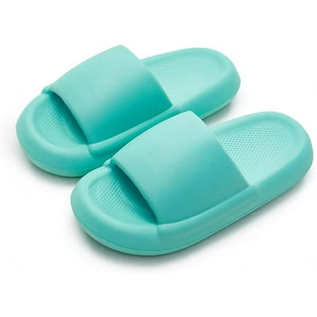 

Cute Pillow Slippers for Women Men Summer Anti-Slip Indoor Outdoor Open Toe Slides Soft Lightweight Thick Sole Sandals Casual Shoes