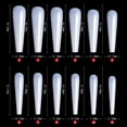 thumbnail image 6 of Milue Full Cover False Nails XXL Long Ballerina Coffin Press On Nail Nail Tips, 6 of 12