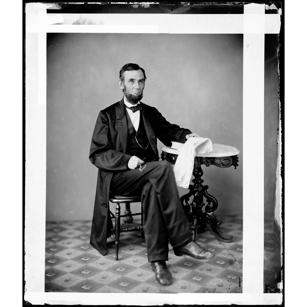 Portrait of Abraham Lincoln 11  Vivid Imagery12 Inch BY 18 Inch
