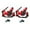 Red, variant on Baoblaze Bike Disc Brake Disc Brake System for Fixed Gear Bike Biking Cycling Front