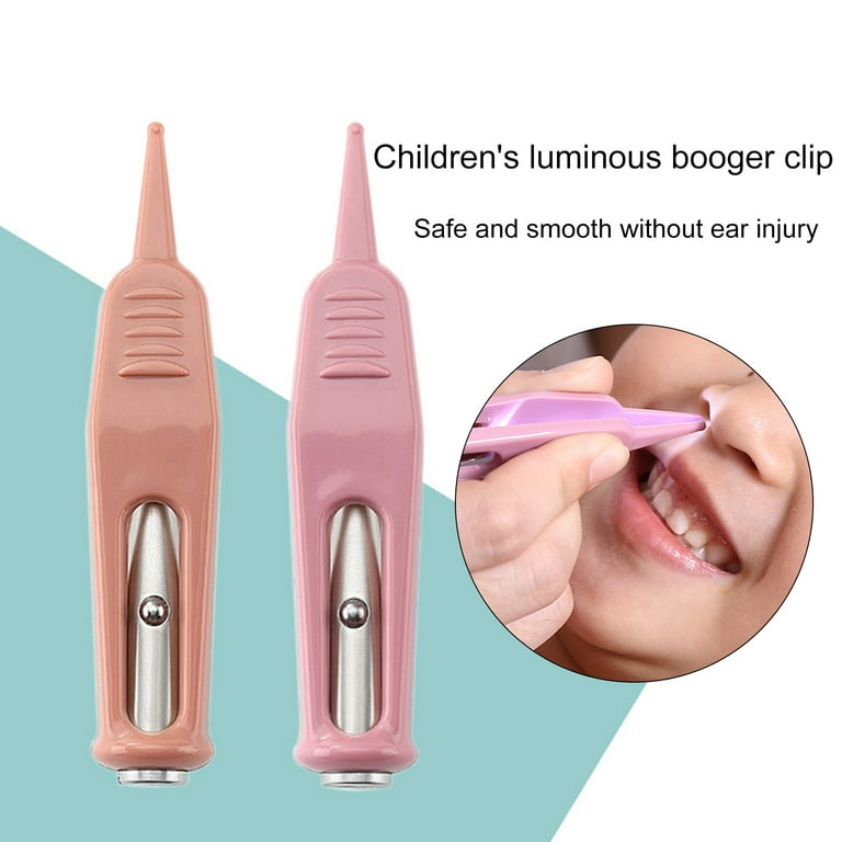 Baby Products Online - Baby Dig Booger Clip Babies Clean Ear Nose Navel  Safe Tweezers Cleaning Tweezers Safety Tweezers with Led Light - Kideno