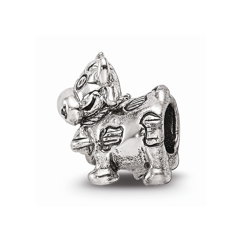 COW Charm Bead 925 Sterling Silver
