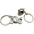thumbnail image 4 of LAICAIW Motorcycle Helmet Keychain & Mini Chrome Motocycle Combo Set, Motorcycle + Helmet, One Size, 4 of 5