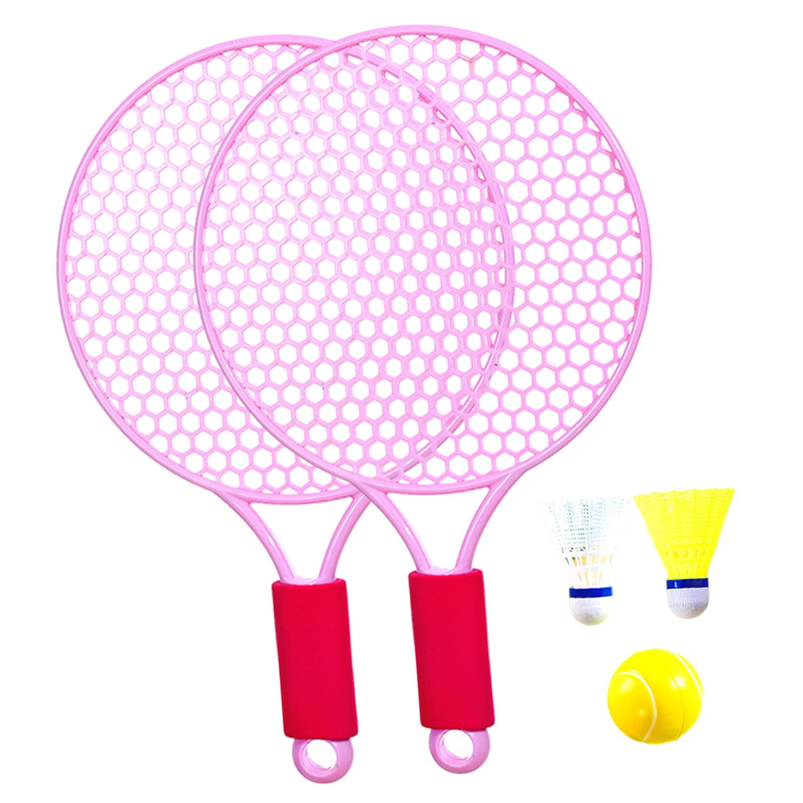 kesoto Kids Tennis Rackets Tennis Racquet with Ball Shuttlecock Racket Game Interactive Toy Kids Badminton Tennis Set for Boys