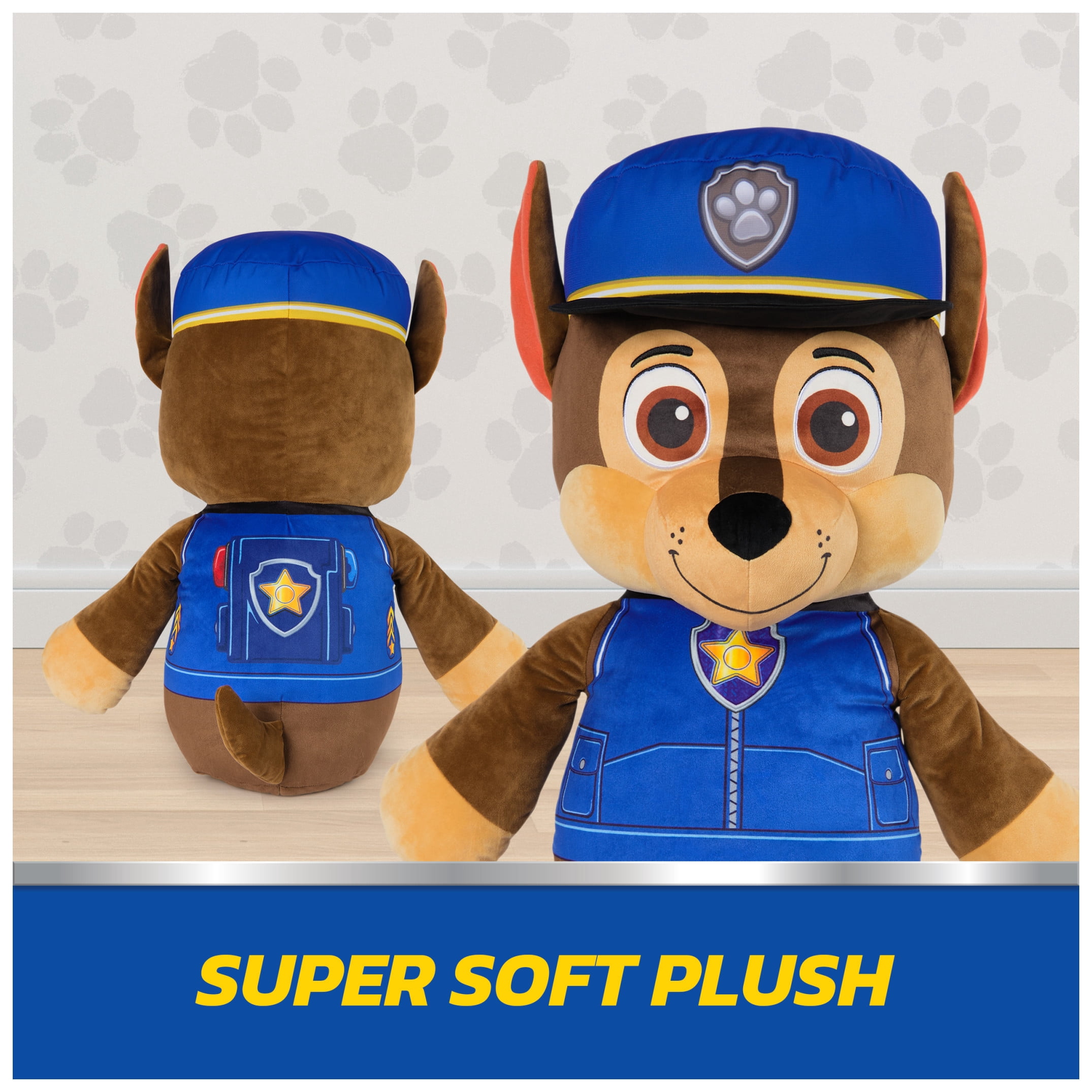 PAW Patrol, Chase Jumbo 32-inch Plush Toy with Embroidered Details, for Ages 0+