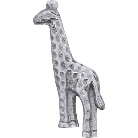 Servette Home Silver Metal Napkin Weight - Giraffe