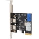 thumbnail image 3 of Tarjeta de expansión PCIE a USB 3.0 de 2 puertos, transferencia estable de alta velocidad, conector de 20 pines, tarjeta PCIe USB, 3 of 14