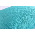 thumbnail image 4 of MarCielo 2-Piece Embroidered Pillow Shams, Decorative Microfiber Pillow Shams Set Standard Size Turquoise, 4 of 6
