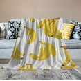 thumbnail image 2 of Jiayy  Banana Fruit Lightweight Super Soft Cozy Throw Blanket Warm and Lightweight Soft Flannel Blankets  for Puppy Bed Blanket, 2 of 6