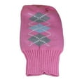 thumbnail image 3 of Petcessory DS1436-BL Pink Argyle Turtleneck Dog Sweater - Large, 3 of 4