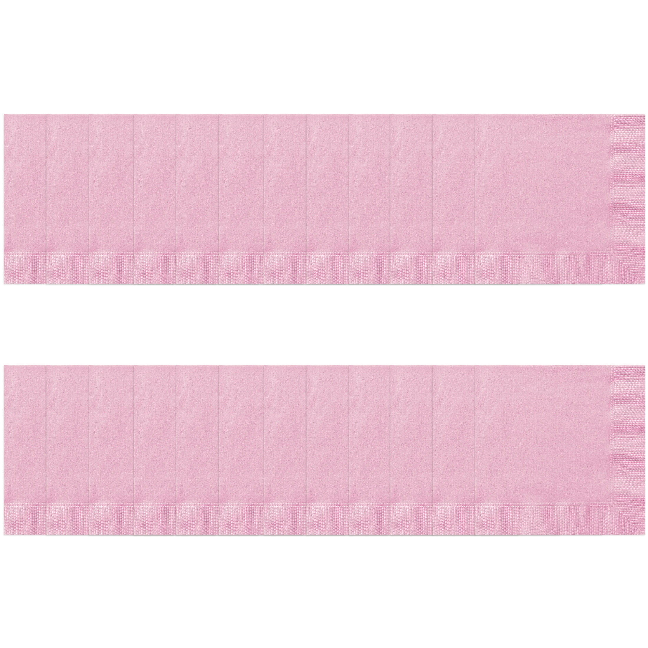 24CT 6.5IN x 6.5IN Light Pink Disposable Paper Napkins by Way To Celebrate