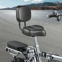 Comfortable Tricycle Bike Bicycle Saddle Seat Pad With Back Rest Wide Cushion Ergonomic Design for Men and Women ,Adjustable Height Leather Saddle Pad for Tricycle, and Big Bikes