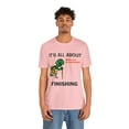thumbnail image 3 of Amputee Humor TShirt “Turtle Finish Line V1” Crew Neck Funny Shirt, 3 of 5