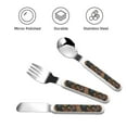 thumbnail image 3 of Easygdp Chicken Rooster 3-Piece Flatware Set Kids Silverware, Stainless Steel Toddler Kids Utensils Safe for Preschooler Children, 3 of 8