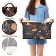 thumbnail image 5 of Yayeee Foldable Storage Basket for Shelves with Handles Waterproof Cloth Bins, Black Floral Pattern, 5 of 7
