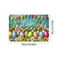 thumbnail image 3 of HuiXinOu Easter Welcome Doormat, Absorbent Front Door Mat with Holiday Design for Spring Home Decor, Indoor Outdoor Entryway Rug, 3 of 6
