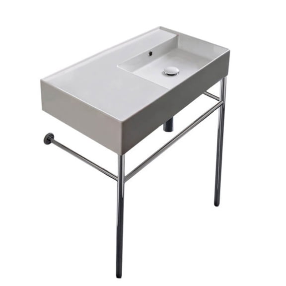 Nameeks Scarabeo 5118-Con-No Hole Scarabeo Teorema 2.0 32" Rectangular Ceramic Console