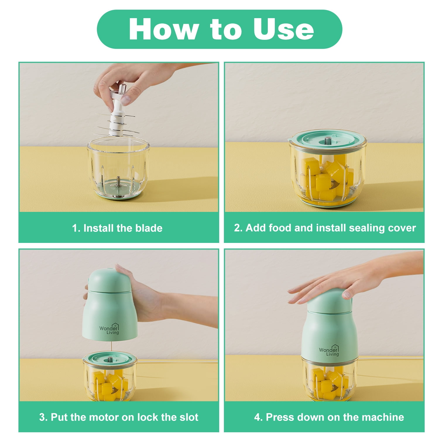 Baby Food Maker Processor Blender Puree for Baby Food Fruit Vegetable, One Step Meal Prep