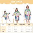 thumbnail image 3 of Wearable Blanket with Sleeves and Pocket Oversized Hooded Sweatshirt 3-14 YR Flamingos and Palm Trees M, 3 of 7