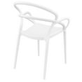 thumbnail image 3 of Compamia Mila Fauteuil de Salle à Manger avec Accoudoirs, Blanc, 3 of 12