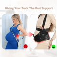 thumbnail image 4 of Maternity Belt Pregnancy Support with Shoulder Strap, Adjustable Belly Brace, 4 of 7