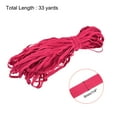 thumbnail image 2 of Flat Elastic Band for Sewing 1/4" x 33 Yards Light Red Braided Stretch Strap Cord Rope for Wigs Crafts, 2 of 5