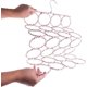 thumbnail image 2 of Plegable con 28 ranuras para orificios para anillos, colgador de armario para ahorrar espacio, bufanda, corbatas, cinturones, organizador de calcetines para el hogar, dormitorio, baño, sala, 2 of 5