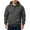 Gray, variant on Men's Hoodie Fall Winter Fleece Lined Pullover With Half Zip Warm Long Sleeve Hooded Sweatshirt For Everyday Wear,Size M-3XL