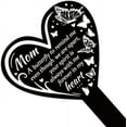 thumbnail image 2 of Heart Shaped Butterfly Memorial Mother Garden Stake Memorial Remembrance Plaque Stake for Cemetery Acrylic Grave Stake Waterproof Sympathy Garden Stake for Yard Grave Cemetery, 2 of 9