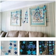thumbnail image 4 of 4M Xmas String Hanging Star Christmas Party Decoration Tree Ornament Garland Silver Paperboard, 4 of 7