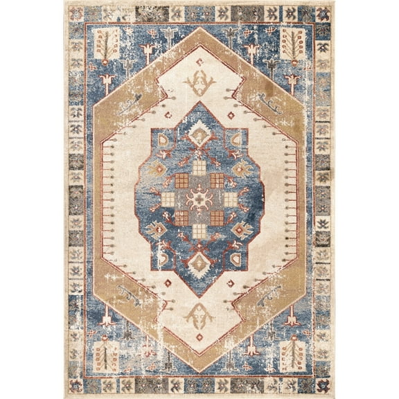 nuLOOM Transitional Chivonne Medallion Area Rug or Runner