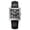 Black, variant on Square Watches for Men, Fashion Leather Strap Anolog Quartz Watch with Rectangular Case, Date Calendar, Classic Waterproof Mens Wrist Watch Gifts, Black