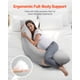 thumbnail image 3 of VEVOR Almohadas de embarazo Almohada de maternidad en forma de L para embarazadas Suave y transpirable, 3 of 9