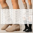 thumbnail image 5 of Rokment Women's Slouchy Mid Calf Boots Fashion Casual Solid Suede Pointed Toe Stacked Heels Pull On Knee-High Tall Dress Boots Fall Winter, 5 of 6