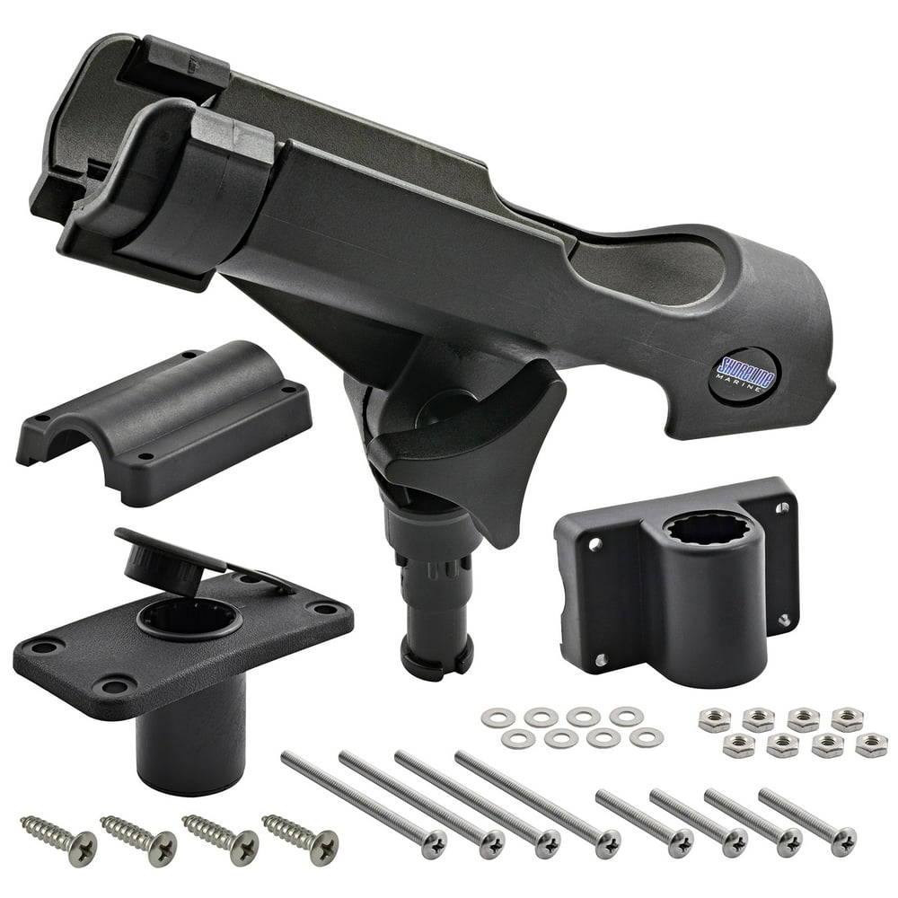 Shoreline Marine Universal Mount Rod Holder, Black