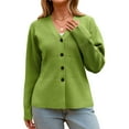 thumbnail image 5 of Turilly Women's Sweater Coats Long-Sleeved Cinched Waist Open Front Knitted Tops Coat, 5 of 6