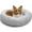 Grey, variant on Best Friends by Sheri Patterned Lux Faux Fur Calming Donut Dog Bed, Gray, Medium, 30x30