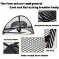 thumbnail image 3 of NOGIS Mesh Back Lumbar Support with Massage Beads,Back Support Seat Cushion Adjustable Car Seat Lumbar Support Ergonomic Backrest for Office Home Car Seat Chair Cushion, 15 x 16 inch, 3 of 9