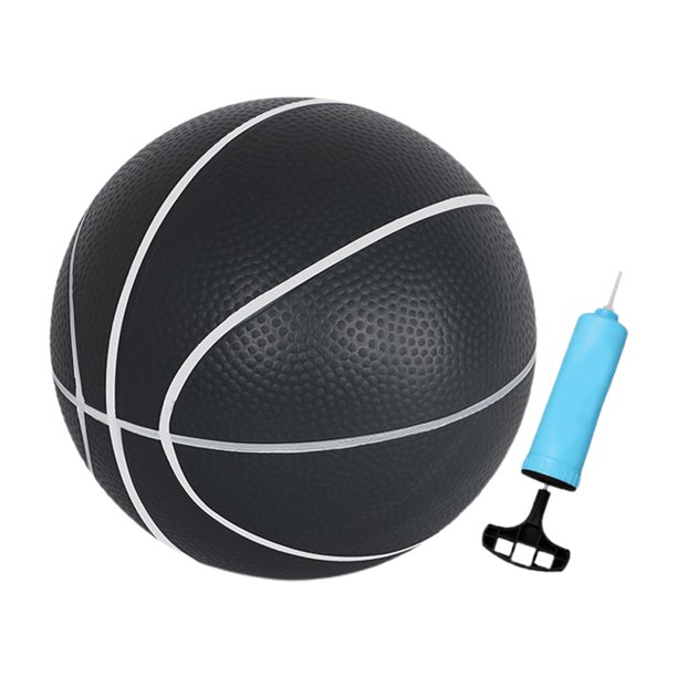 Juguete de baloncesto: alta elasticidad, agarre cómodo, engrosado, sonido suave y ligero, promueve el crecimiento saludable de los huesos, con inflador, baloncesto para niños de color caramelo,