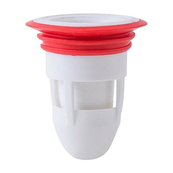 Silicone Floor Drain Cover Anti-Odor Shower Waste Water Strainer Bathroom Sink Deodorant Drainer for Kitchen Laundry Basement No Filter Needed 1.4-2\" Pipe Black White