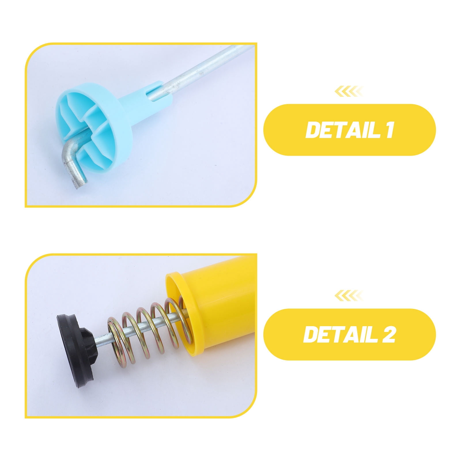 BESTYASH 4-Pack Yellow Heavy Duty Washer Suspension Rods Replacement Stabilizer for Washing Machine Repair and Home Use