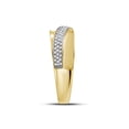 thumbnail image 4 of 10kt Yellow Gold His Hers Round Diamond Solitaire Matching Wedding Set 1/2 Cttw, 4 of 5