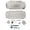 White, variant on Replacement Housing Shell 3000, Clear Case with Buttons, Full Set Cover with Screws for Game Console Repair