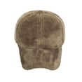 thumbnail image 4 of Gfyviroh Flock Baseball Cap for Men Women Soft Fuzzy Warm Hat Solid Color Trendy Go Out Hat, 4 of 5