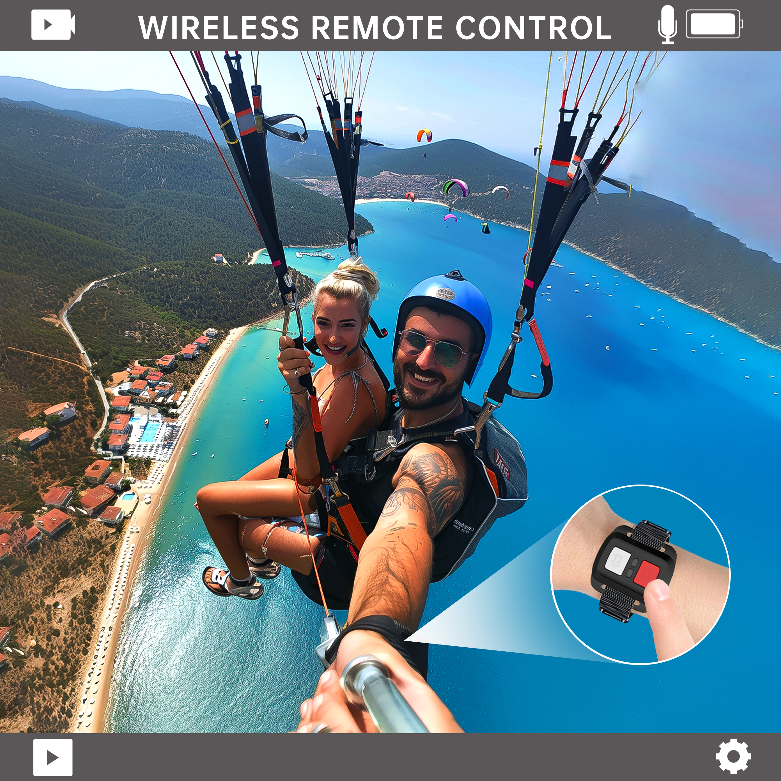 Froura 4K 60FPS Action Camera with Dual Screens photo 5