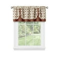 thumbnail image 4 of Achim Callie Light Filtering Double Layer Pick Up Valance, Spice/Tan, 58" x 14", 4 of 5